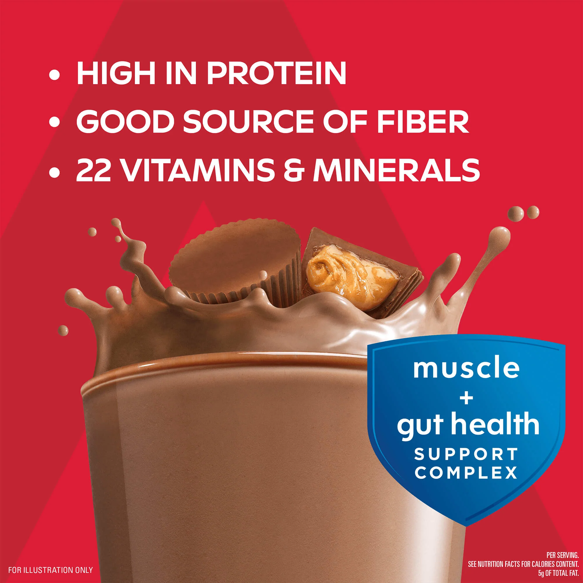 Atkins Strong Chocolate Peanut Butter 30g Protein Shake - Image 3