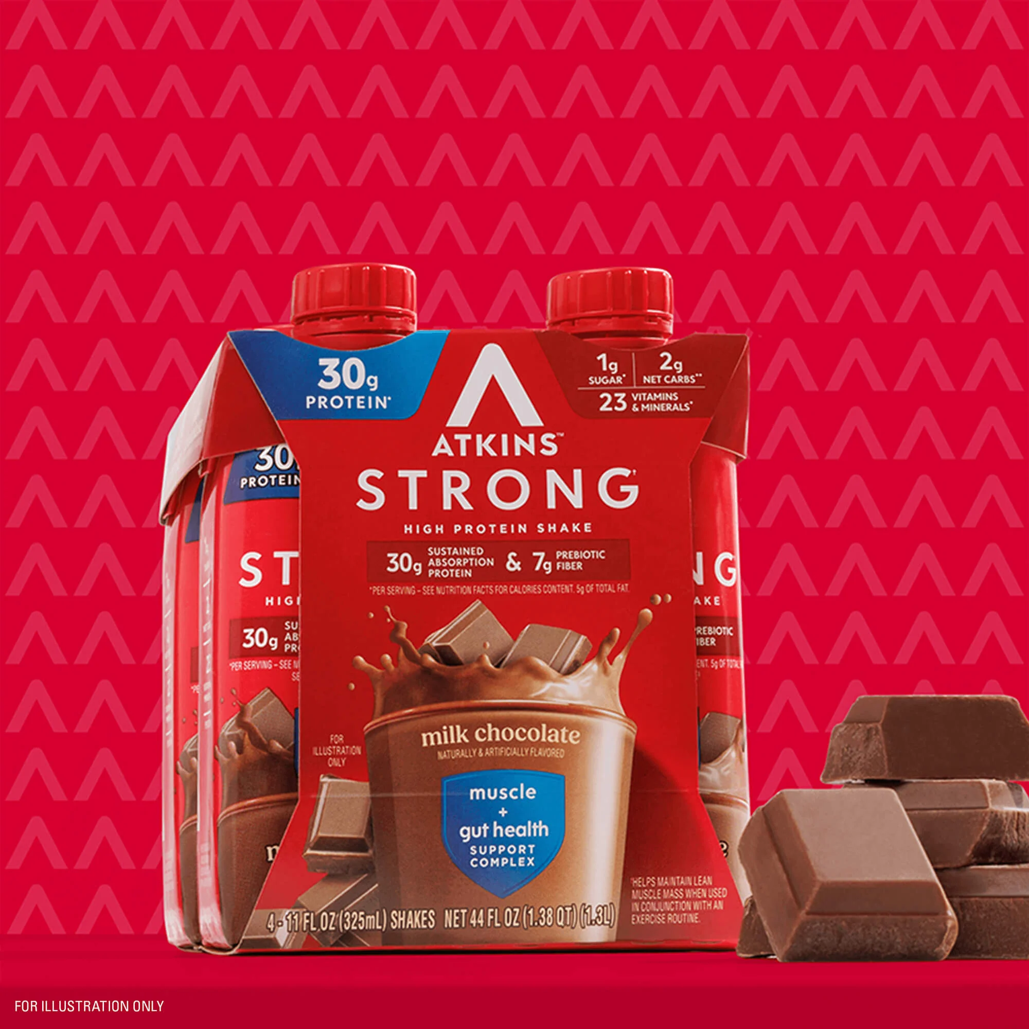 Atkins Strong Milk Chocolate 30g Protein Shake - Image 5