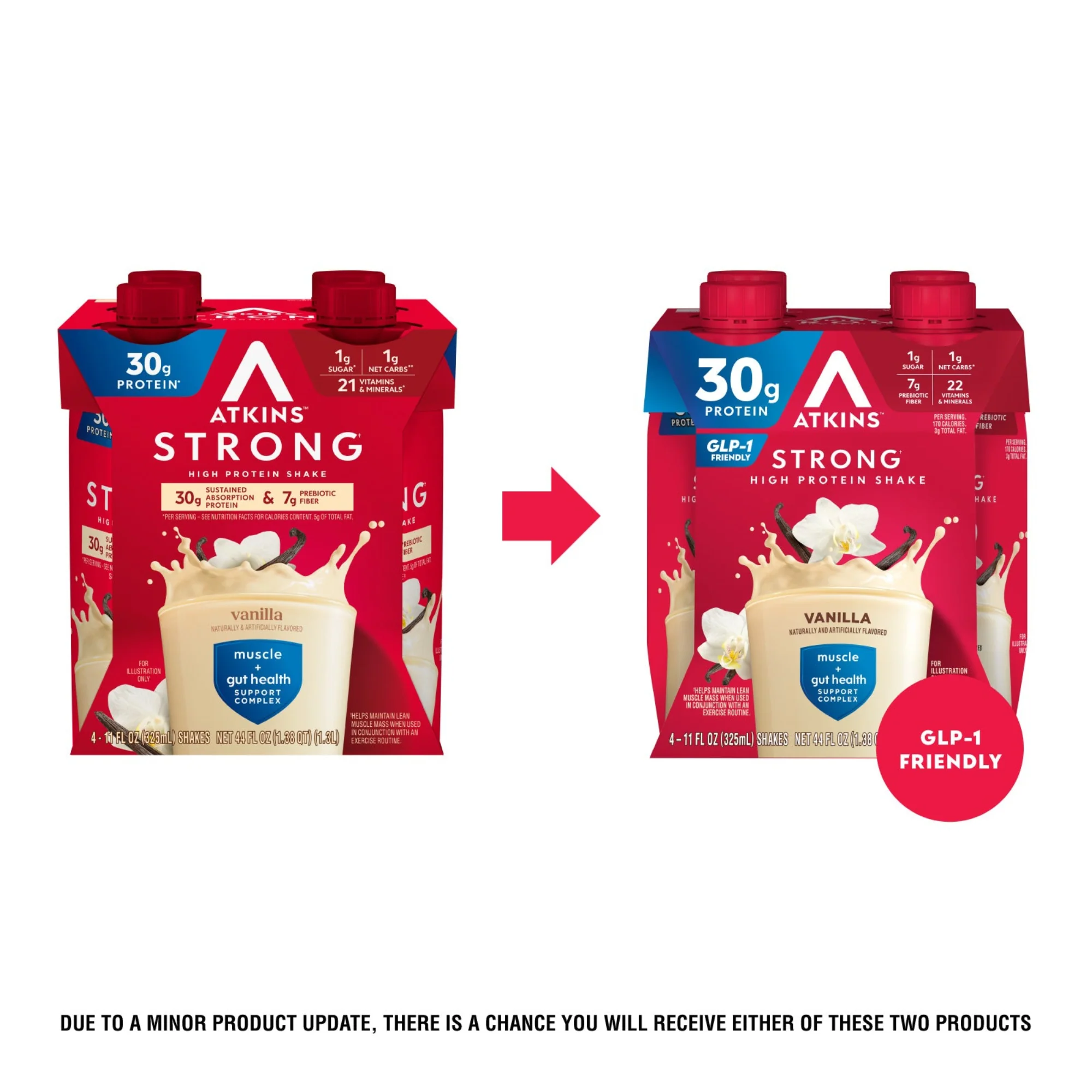 Atkins Strong Vanilla 30g Protein Shake - Image 7