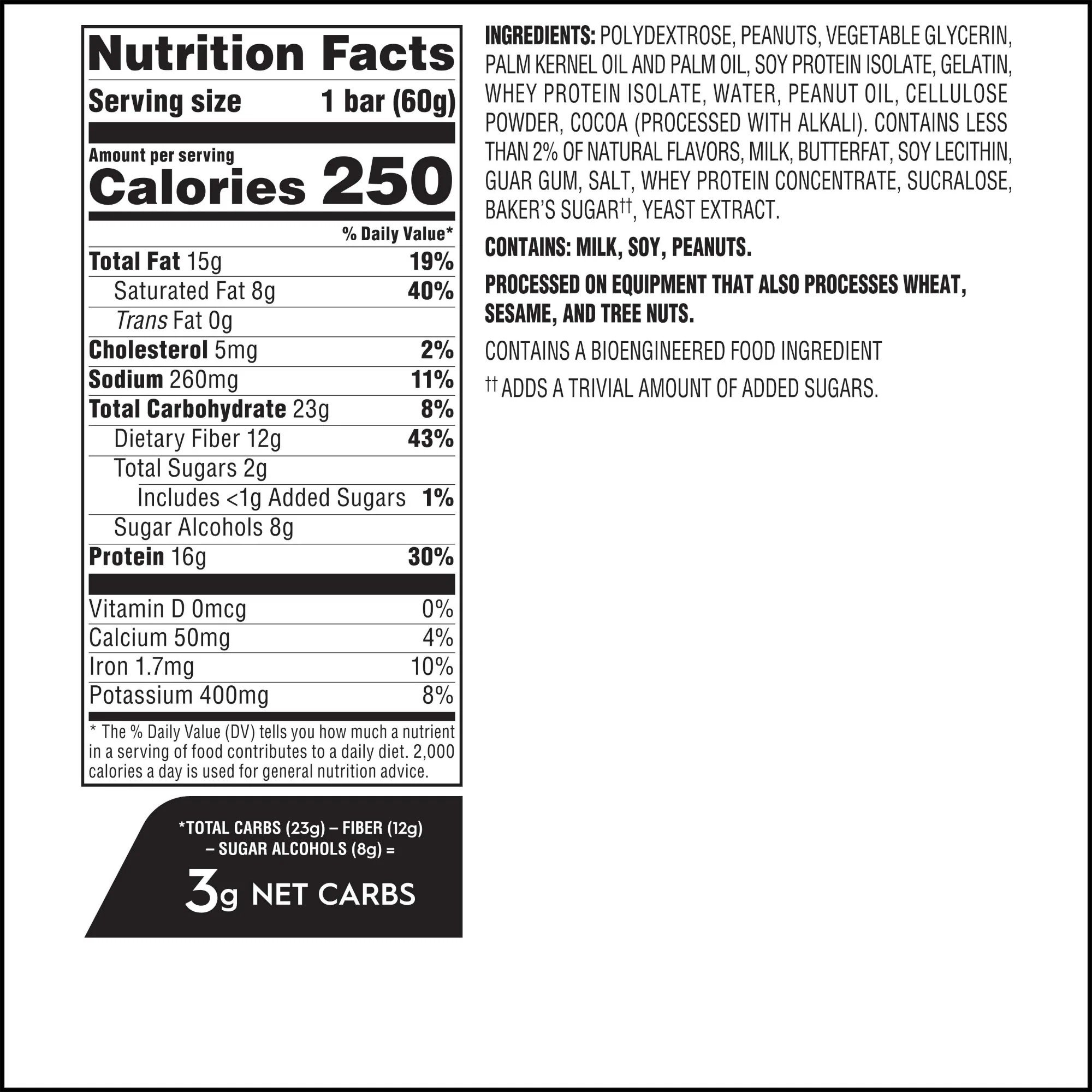 Chocolate Peanut Butter High Protein Bar Value Pack - Image 4